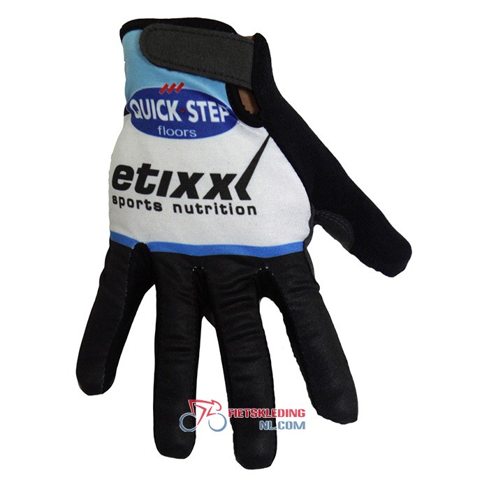 2020 Etixx Quick Step Lange Handschoenen Zwart Wit